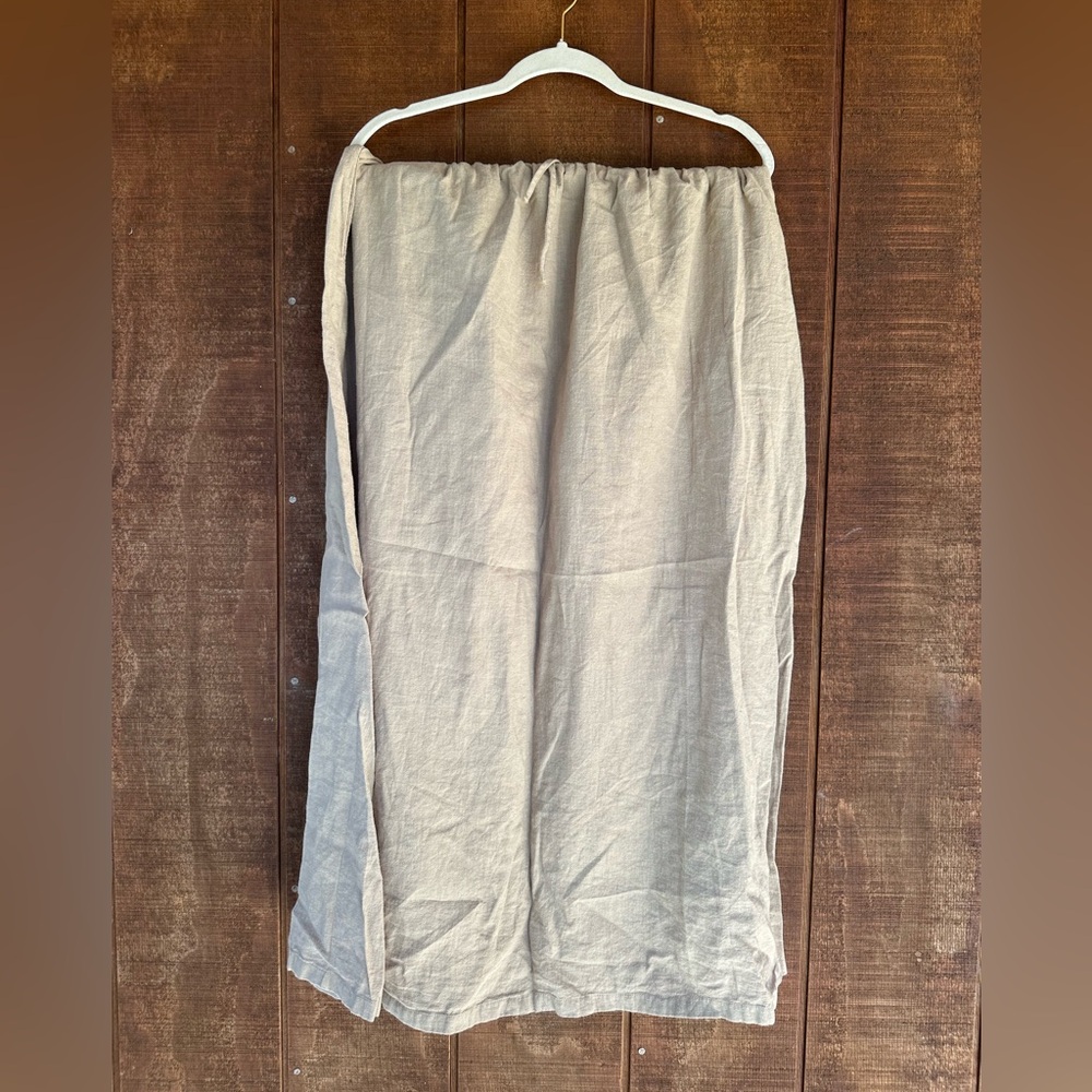 Neuflora linen blend skirt
